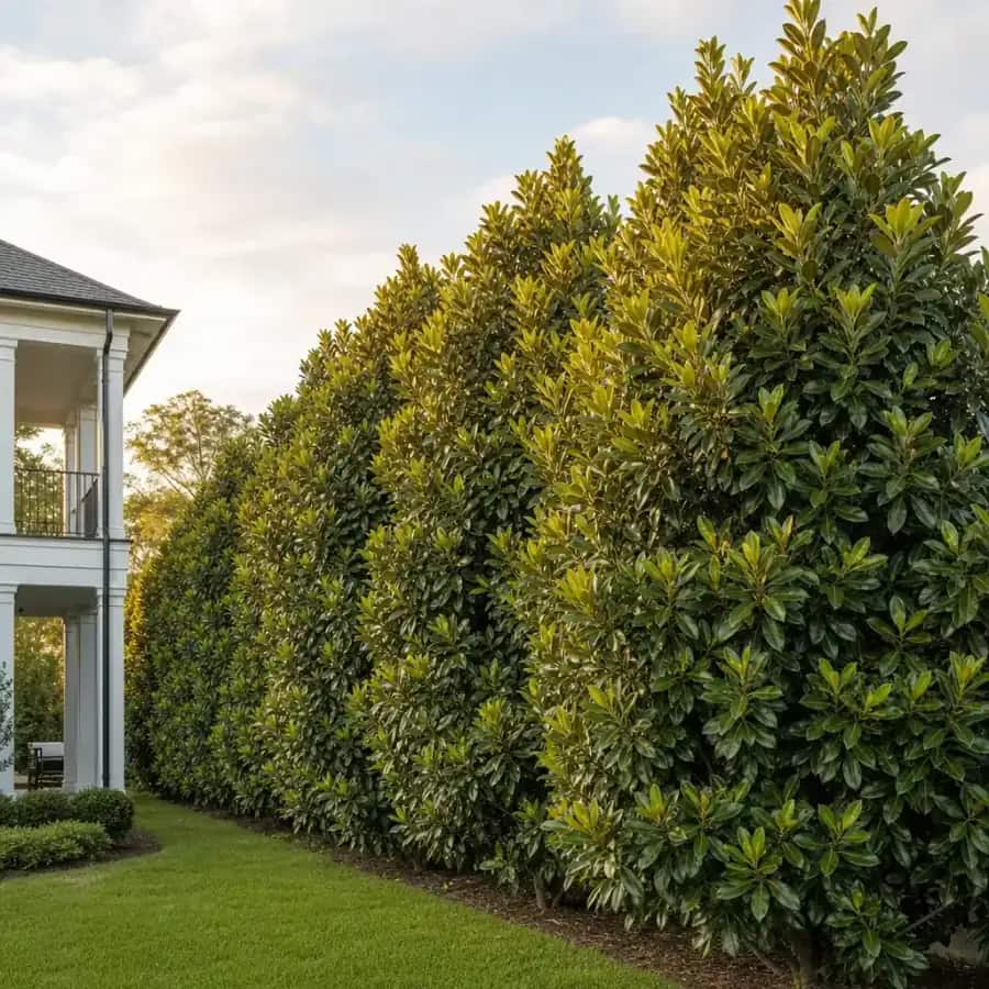 Little Gem Southern Magnolia (Magnolia grandiflora) — mature, planted
