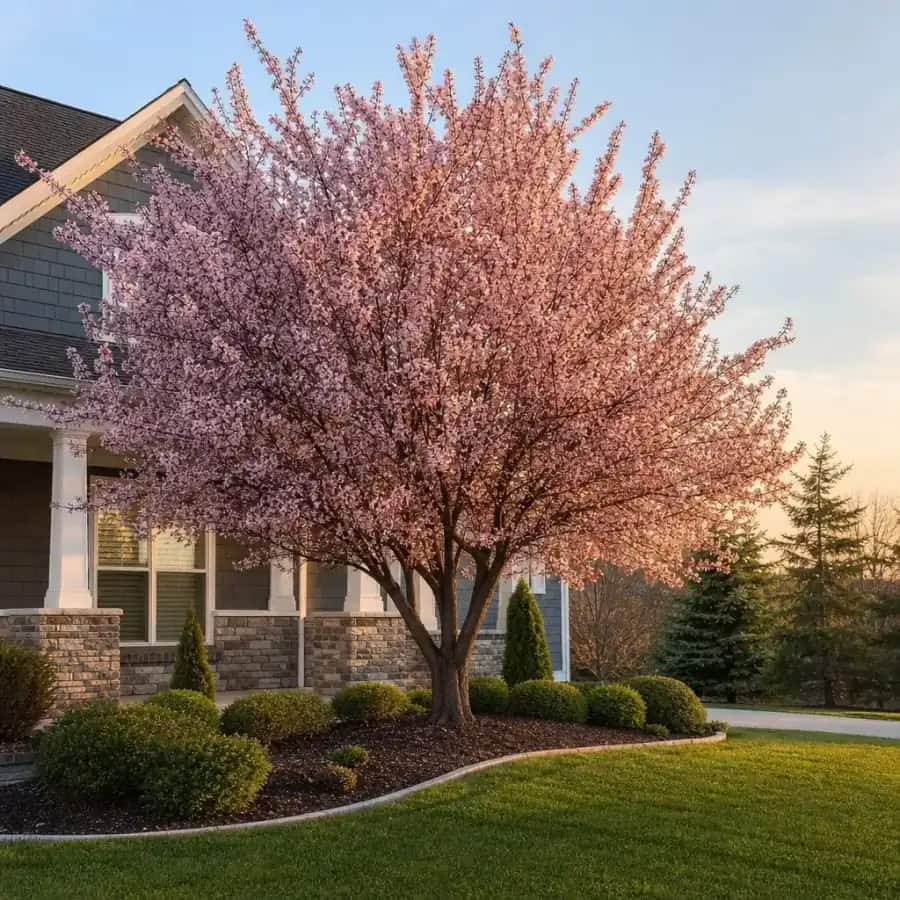 Cherry Plum (Prunus cerasifera) — mature, planted