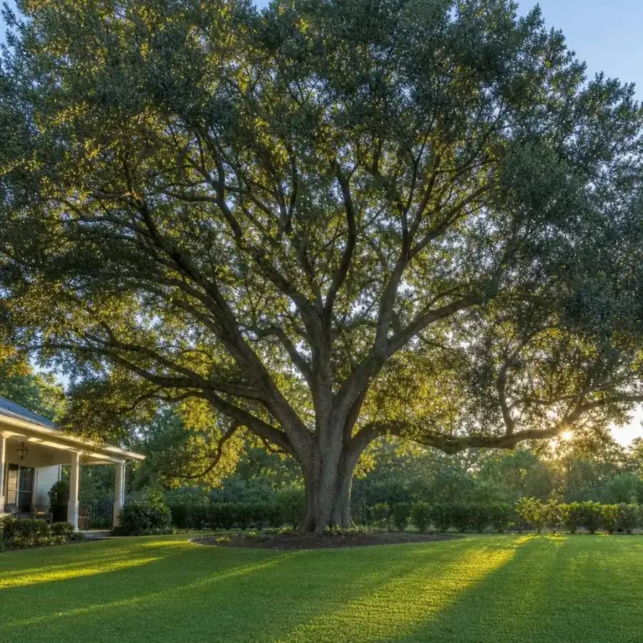 Live Oak (Quercus virginiana) — mature, planted