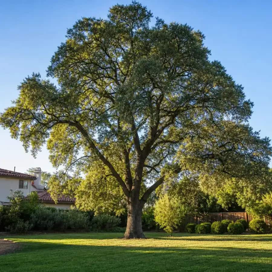 Mexican White Oak (Quercus polymorpha) — mature, planted