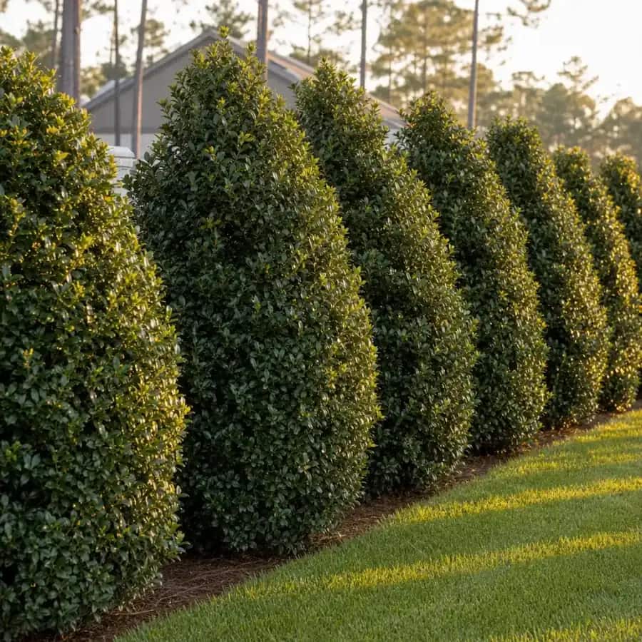 Nellie R. Stevens Holly (Ilex x) — mature, planted